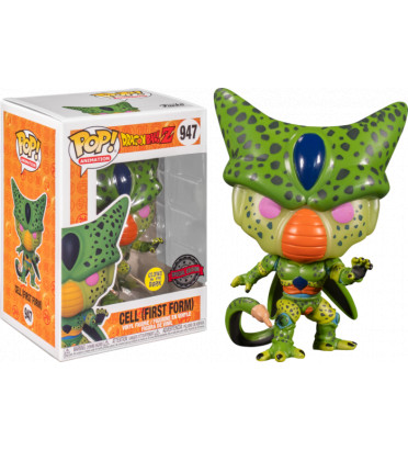 CELL FIRST FORM / DRAGON BALL Z / FIGURINE FUNKO POP / EXCLUSIVE SPECIAL EDITION / GITD