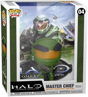 MASTER CHIEF GAMES COVER / HALO COMBAT EVOLVED / FIGURINE FUNKO POP / EXCLUSIVE SPECIAL EDITION