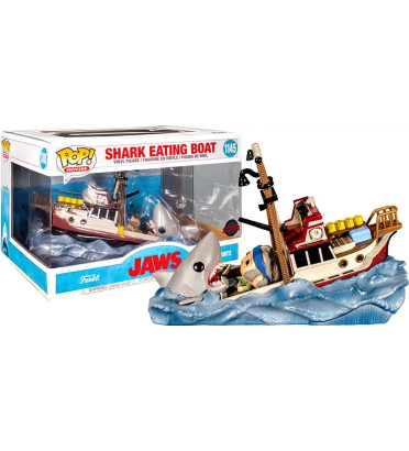 SHARK EATING BOAT / LES DENTS DE LA MER / FIGURINE FUNKO POP / EXCLUSIVE SPECIAL EDITION