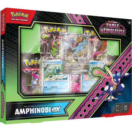 COLLECTION ILLUSTRATION SPECIALE AMPHINOBI EX FABLE NEBULEUSE EV6.5 / CARTE POKEMON VF