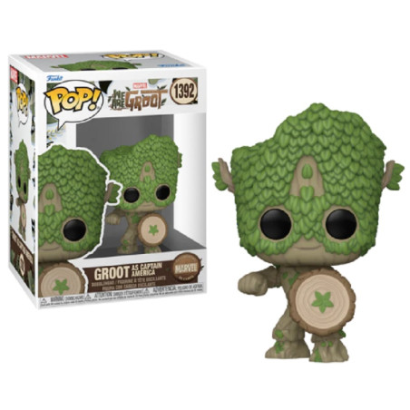 GROOT AS CAPTAIN AMERICA / WE ARE GROOT / FIGURINE FUNKO POP