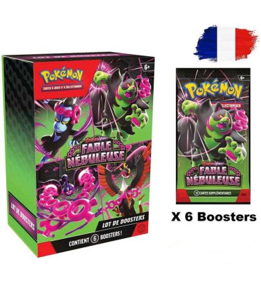 BUNDLE DE 6 BOOSTERS FABLE NEBULEUSE EV6.5 / CARTE POKEMON VF