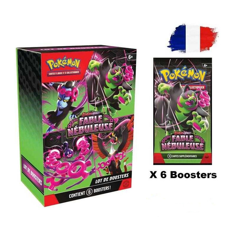 BUNDLE DE 6 BOOSTERS FABLE NEBULEUSE EV6.5 / CARTE POKEMON VF