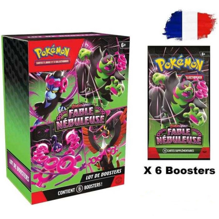 BUNDLE DE 6 BOOSTERS FABLE NEBULEUSE EV6.5 / CARTE POKEMON VF