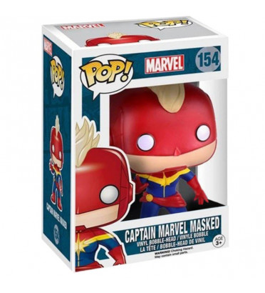 Figurine Funko Pop Marvel Captain Marvel Pop 1 avec ou sans masque Modèle  aléatoire - Figurine de collection