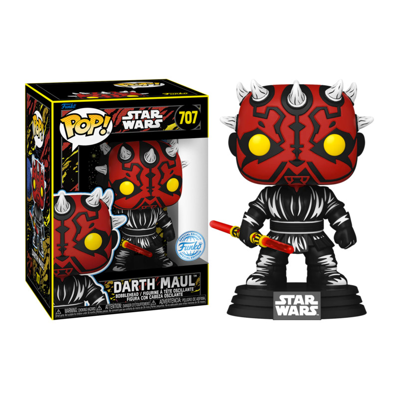 DARTH MAUL RETRO / STAR WARS / FIGURINE FUNKO POP / EXCLUSIVE SPECIAL EDITION