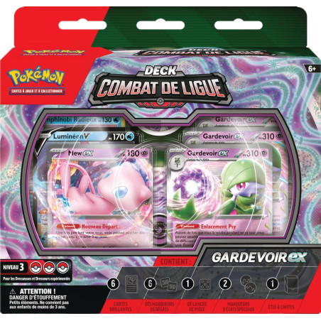 DECK DE COMBAT DE LIGUE GARDEVOIR EX / CARTE POKEMON VF