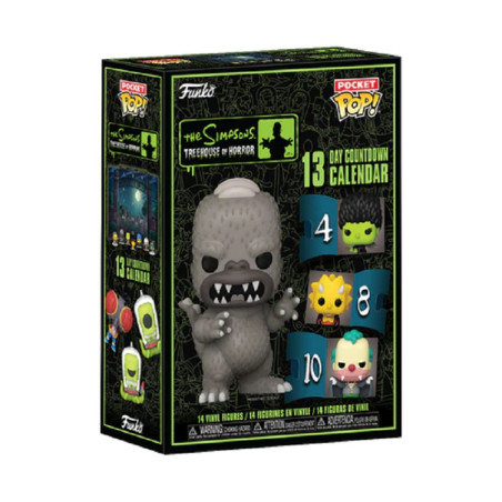 CALENDRIER DE L'AVENT TREEHOUSE OF HORROR / LES SIMPSONS / FIGURINE FUNKO POP