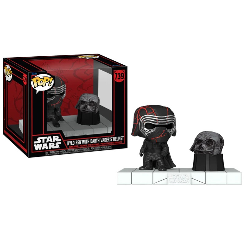 KYLO REN WITH DARK VADORS HELMET / STAR WARS DARKSIDE / FIGURINE FUNKO POP