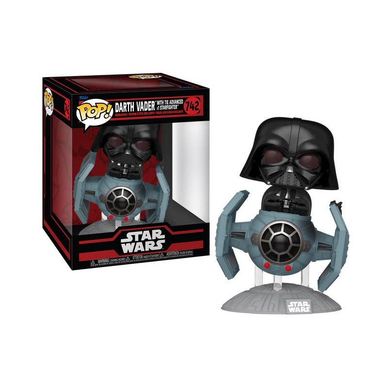 DARK VADOR WITH TIE ADVANCED / STAR WARS DARKSIDE / FIGURINE FUNKO POP