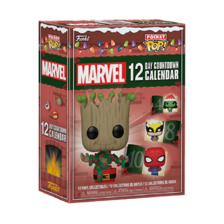 CALENDRIER DE L'AVENT MARVEL 12 JOURS / FIGURINE FUNKO POP