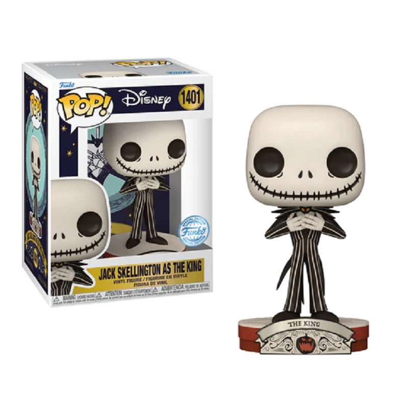 JACK SKELLINGTON AS THE KING / LETRANGE NOEL DE MR JACK / FIGURINE FUNKO POP / EXCLUSIVE SPECIAL EDITION