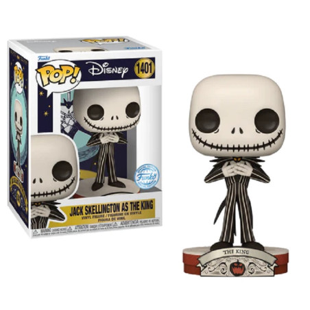 JACK SKELLINGTON AS THE KING / L'ETRANGE NOEL DE MR JACK / FIGURINE FUNKO POP / EXCLUSIVE SPECIAL EDITION