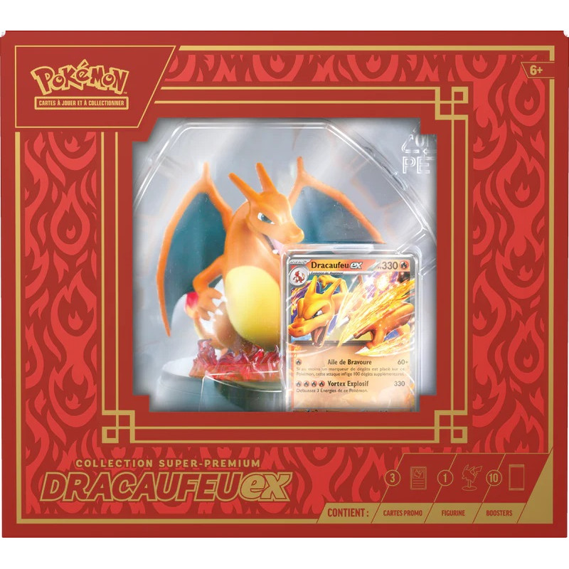 COFFRET DRACAUFEU EX SUPER PREMIUM COLLECTION / CARTE POKEMON VF