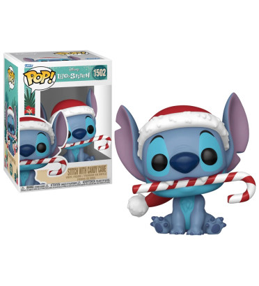 STITCH WITH CANDY CANE / LILO ET STITCH / FIGURINE FUNKO POP