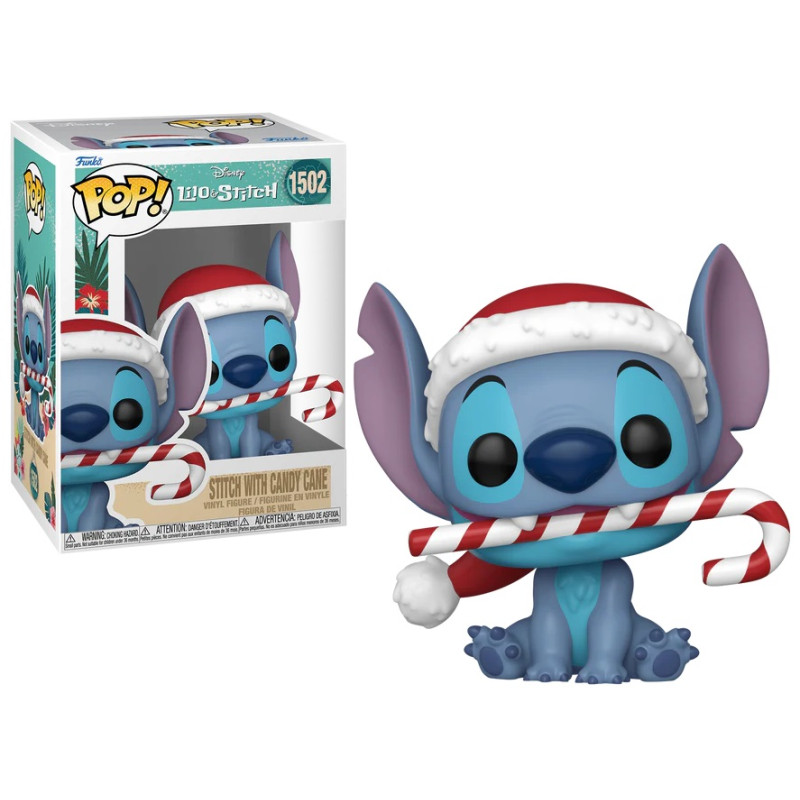 STITCH WITH CANDY CANE / LILO ET STITCH / FIGURINE FUNKO POP