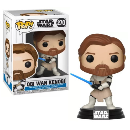 OBI-WAN KENOBI / STAR WARS CLONE WARS / FIGURINE FUNKO POP