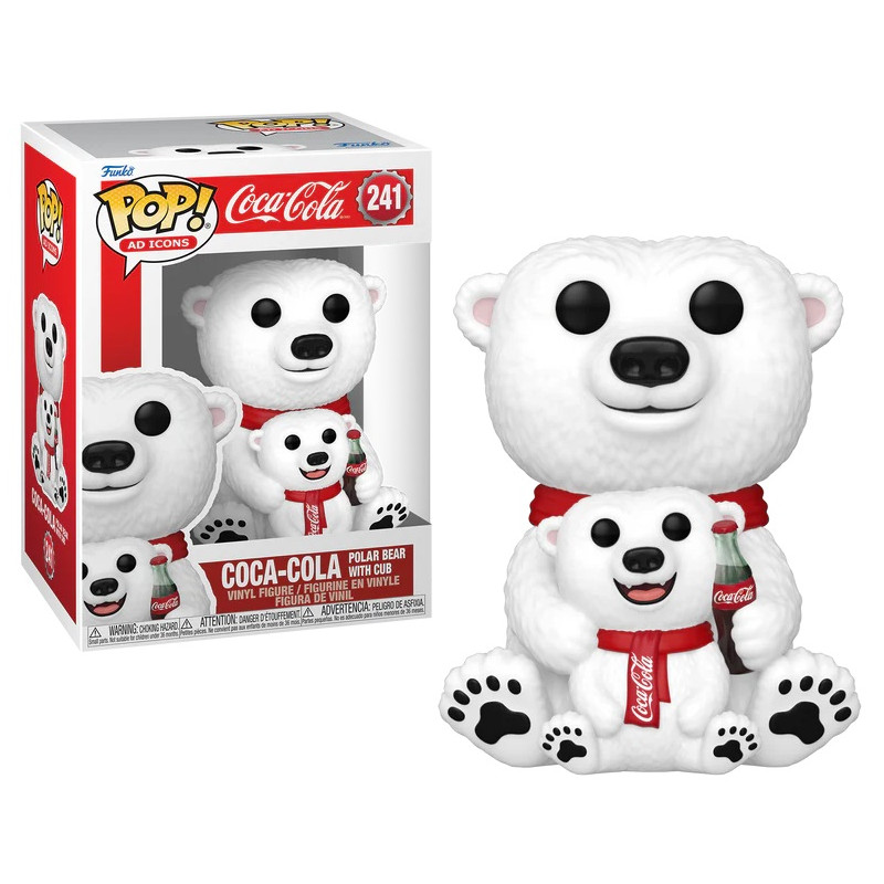 COCA-COLA POLAR BEAR WITH CUB / COCA COLA / FIGURINE FUNKO POP