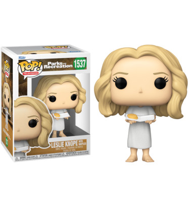 LESLIE KNOPE WITH WAFFLES / PARKS AND RECREATION / FIGURINE FUNKO POP