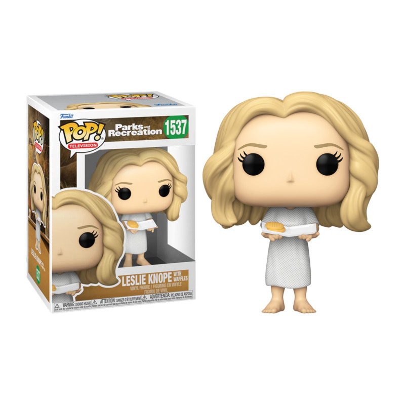 LESLIE KNOPE WITH WAFFLES / PARKS AND RECREATION / FIGURINE FUNKO POP