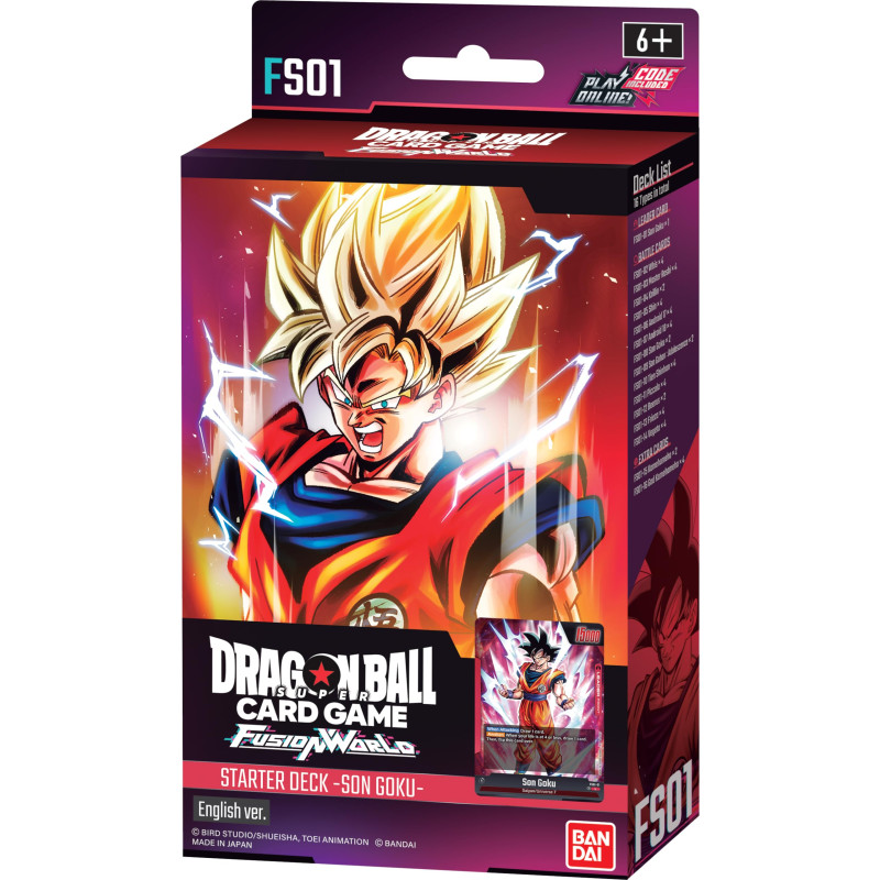 DECK DRAGON BALL SUPER FUSION WORLD SON GOKU FS01 / CARTE ANGLAISE