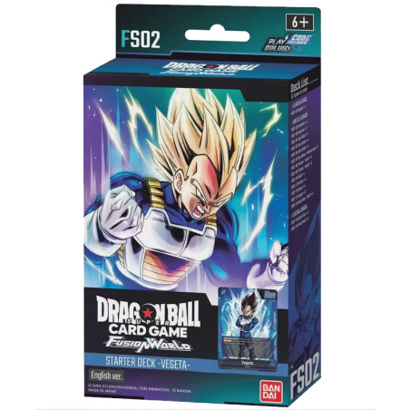 DECK DRAGON BALL SUPER FUSION WORLD VEGETA FS02 / CARTE ANGLAISE