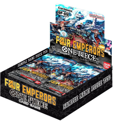 DISPLAY DE 24 BOOSTERS ONE PIECE THE FOUR EMPERORS OP-09 / CARTE ANGLAISE