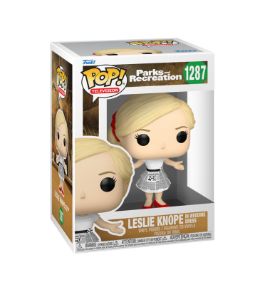 LESLIE KNOPE IN WEDDING DRESS / PARKS AND RECREATION / FIGURINE FUNKO POP