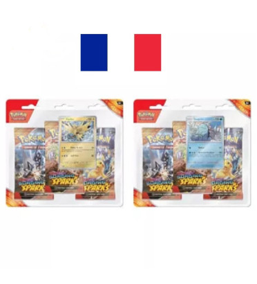 PACK DE 3 BOOSTERS ETINCELLES DEFERLANTES EV08 / CARTE POKEMON VF