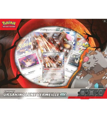 COFFRET URSAKING LUNE VERMEILLE EX / CARTE POKEMON VF