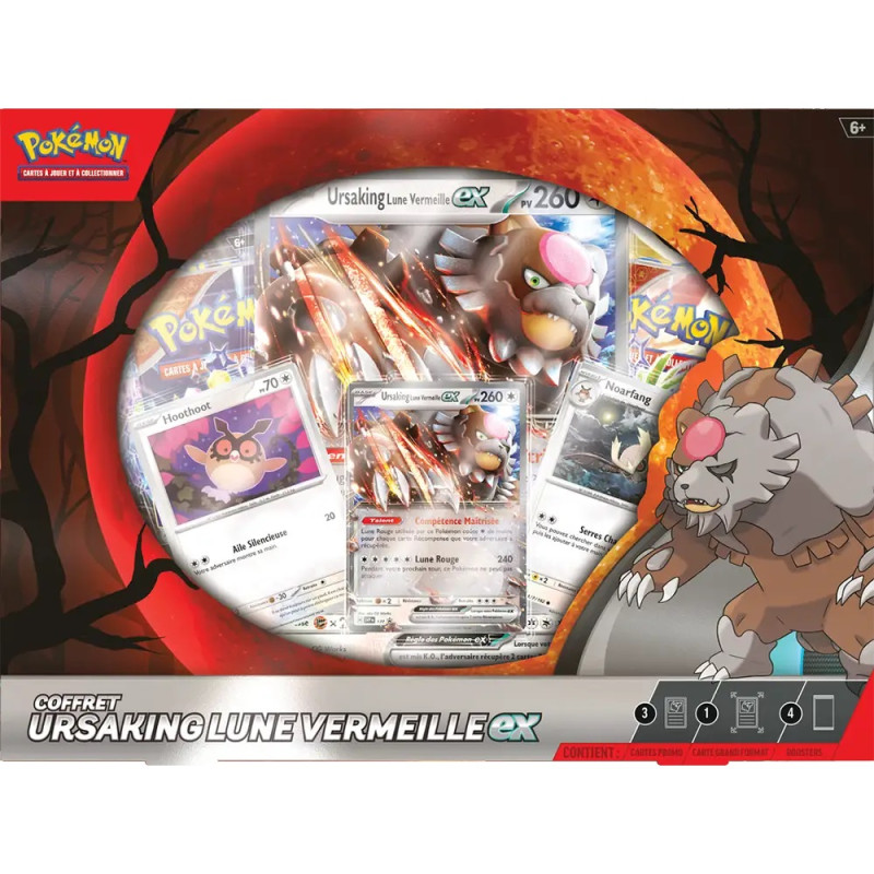 COFFRET URSAKING LUNE VERMEILLE EX / CARTE POKEMON VF