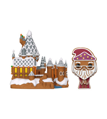 GINGERBREAD DUMBLEDORE AND HOGWARTS / HARRY POTTER / FIGURINE FUNKO POP