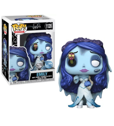 EMILY AVEC ASTICOT / CORPSE BRIDE / FIGURINE FUNKO POP / EXCLUSIVE SPECIAL EDITION / DIAMOND