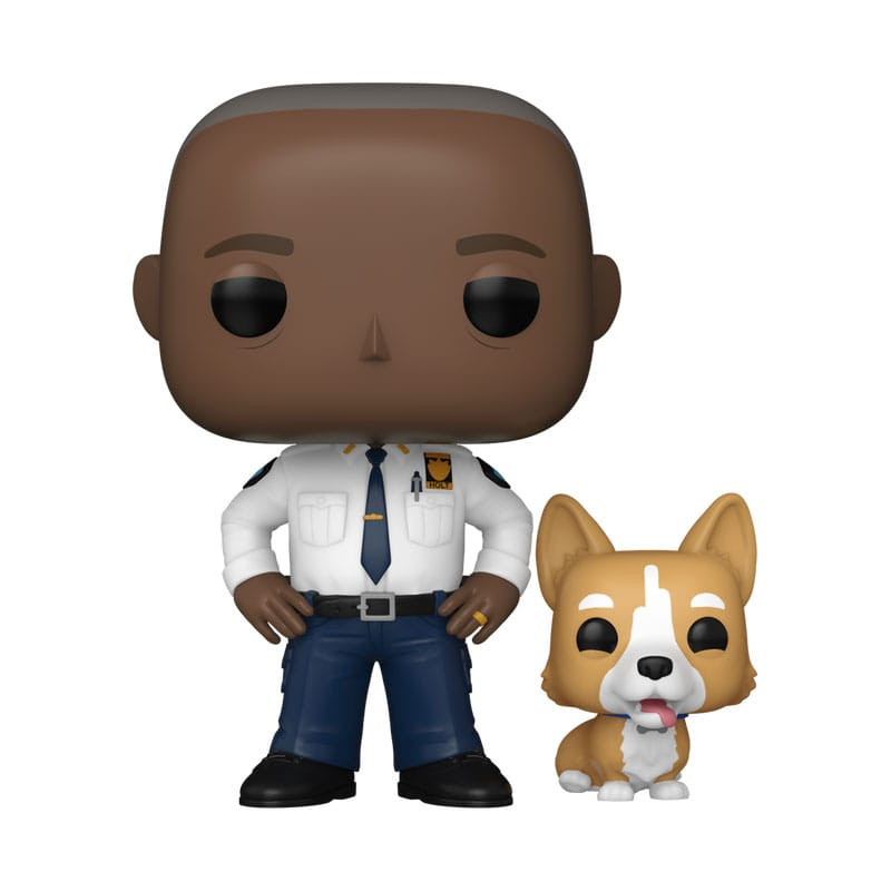 CAPTAIN RAY HOLT WITH CHEDDAR / BROOKLYN NINE-NINE / FIGURINE FUNKO POP