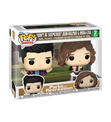 2 PACK JEAN RALPHIO AND MONA-LISA / PARKS AND RECREATION / FIGURINE FUNKO POP