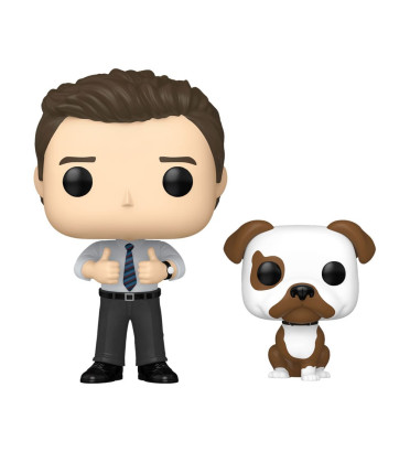 CHRIS TRAEGER WITH CHAMPION / PARKS AND RECREATION / FIGURINE FUNKO POP