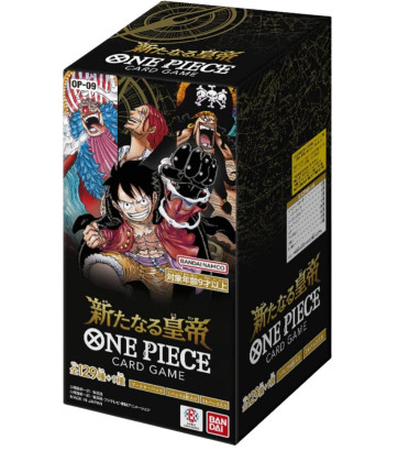 DISPLAY DE 24 BOOSTERS ONE PIECE THE NEW EMPEROR OP-09 / CARTE JAPONAISE