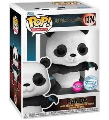 PANDA / JUJUTSU KAISEN / FIGURINE FUNKO POP / EXCLUSIVE SPECIAL EDITION / FLOCKED