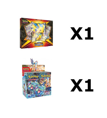 BUNDLE DISPLAY EV07 + 1 COFFRET PIKACHU V DESTINEES RADIEUSES / CARTE POKEMON VF