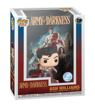 ASH WILLIAMS VHS COVERS / ARMY OF DARKNESS / FIGURINE FUNKO POP / EXCLUSIVE SPECIAL EDITION