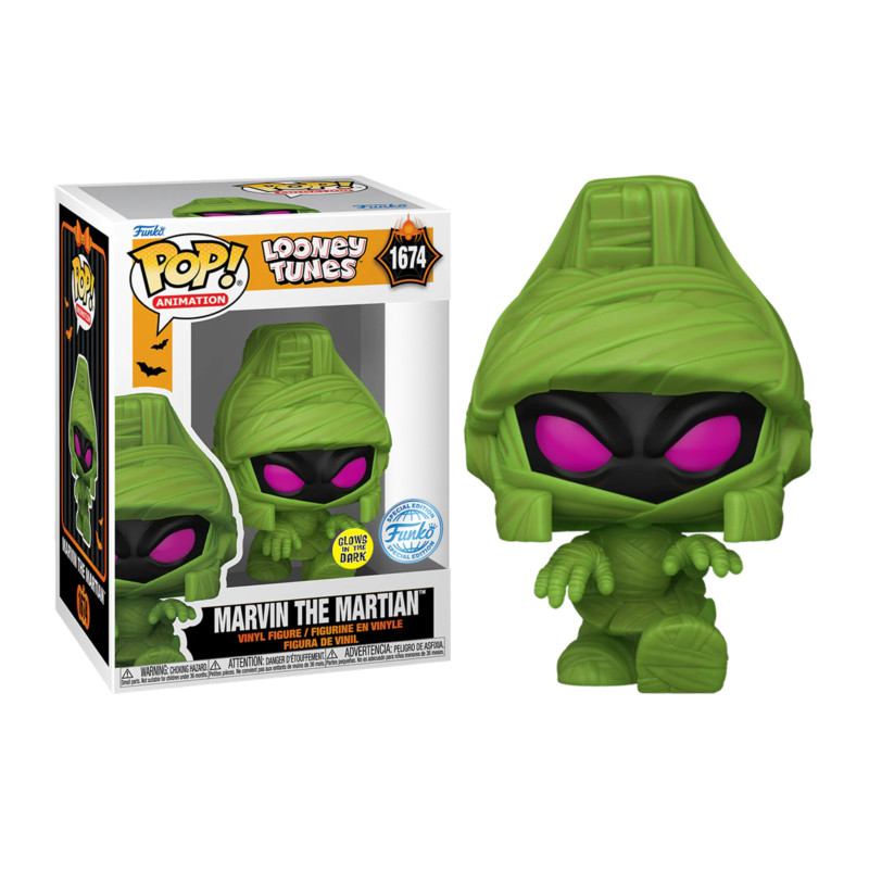 MARVIN THE MARTIAN MOMIE / LOONEY TUNES / FIGURINE FUNKO POP / EXCLUSIVE SPECIAL EDITION / GITD