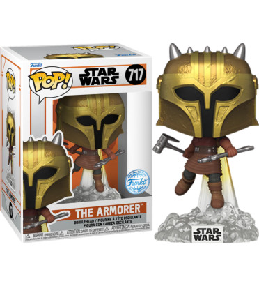 THE ARMORER WITH JET PACK / STAR WARS THE MANDALORIAN / FIGURINE FUNKO POP / EXCLUSIVE SPECIAL EDITION