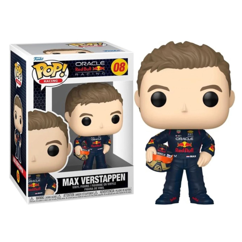 MAX VERSTAPPEN AVEC CASQUE / RED BULL / FIGURINE FUNKO POP