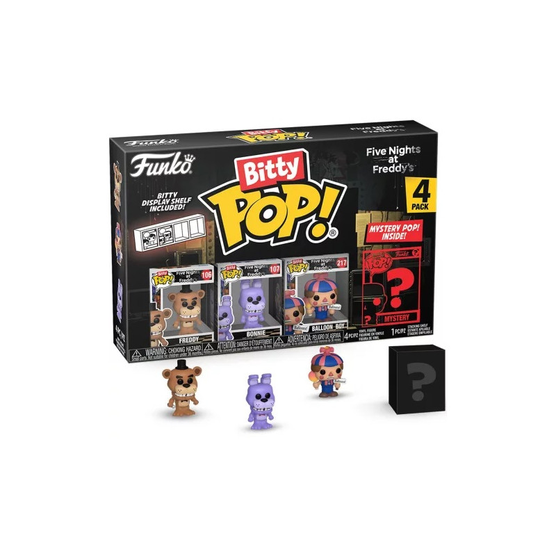 4-PACK FREDDY / FIVE NIGHTS AT FREDDYS / FUNKO BITTY POP