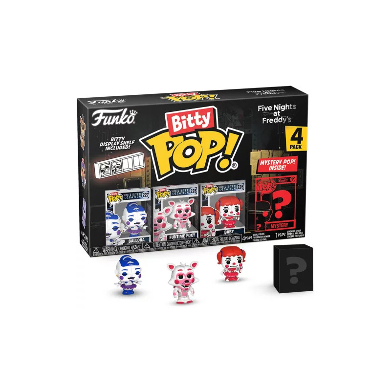 4-PACK BALLORA / FIVE NIGHTS AT FREDDYS / FUNKO BITTY POP