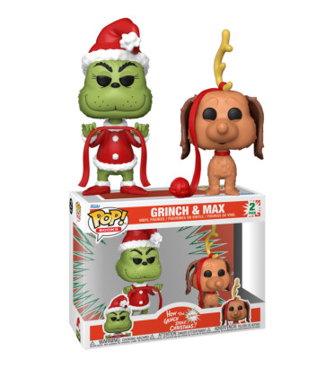 2 PACK GRINCH AND MAX / LE GRINCH / FIGURINE FUNKO POP