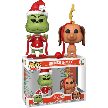 2 PACK GRINCH AND MAX / LE GRINCH / FIGURINE FUNKO POP