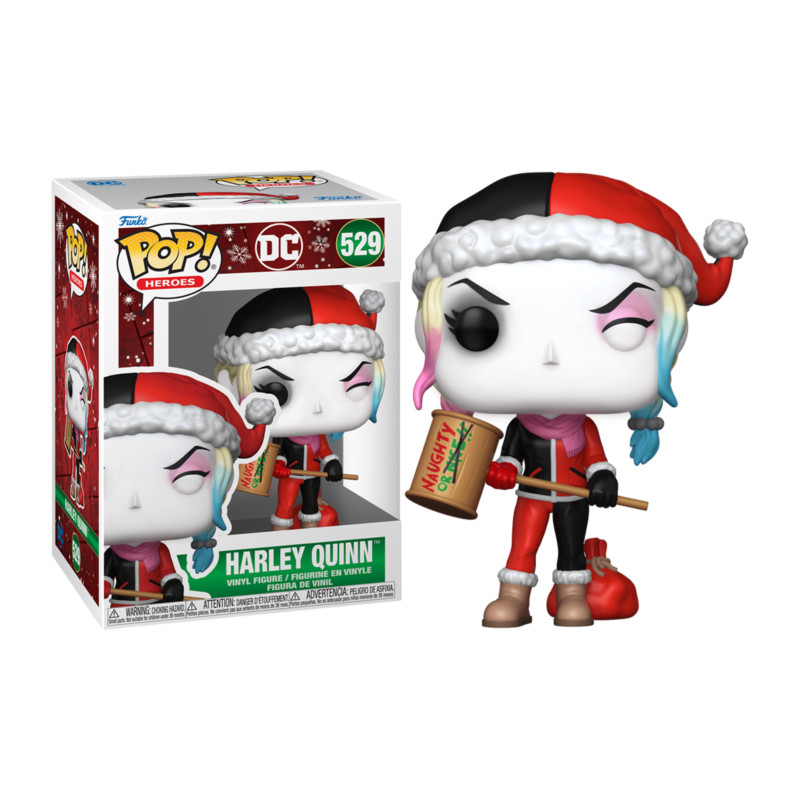 HOLIDAY HARLEY QUINN WITH NAUGHTY / DC COMICS / FIGURINE FUNKO POP