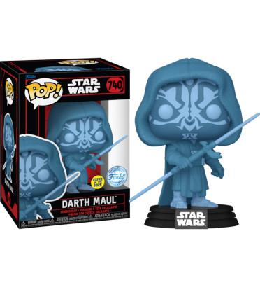 DARTH MAUL HOLO / STAR WARS DARKSIDE / FIGURINE FUNKO POP / EXCLUSIVE SPECIALTY SERIES / GITD