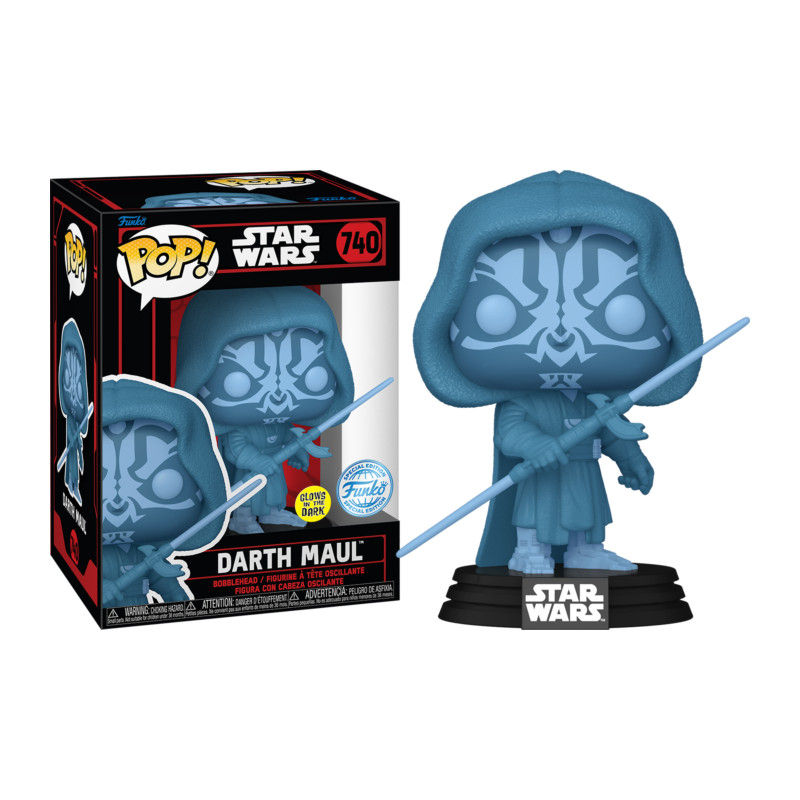 DARTH MAUL HOLO / STAR WARS DARKSIDE / FIGURINE FUNKO POP / EXCLUSIVE SPECIALTY SERIES / GITD